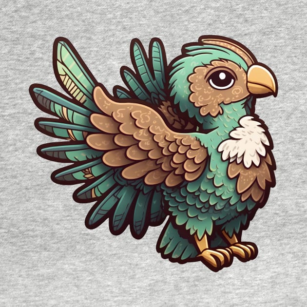 Brown and Green Archaeopteryx by Cute Planet Earth Mini